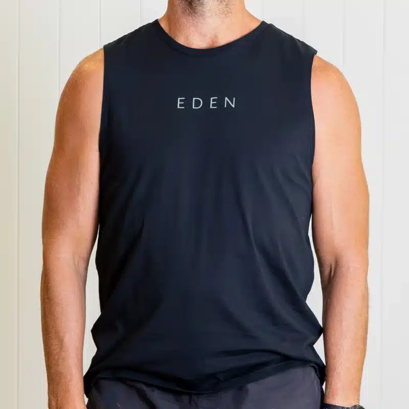 Eden Unisex Black Tank